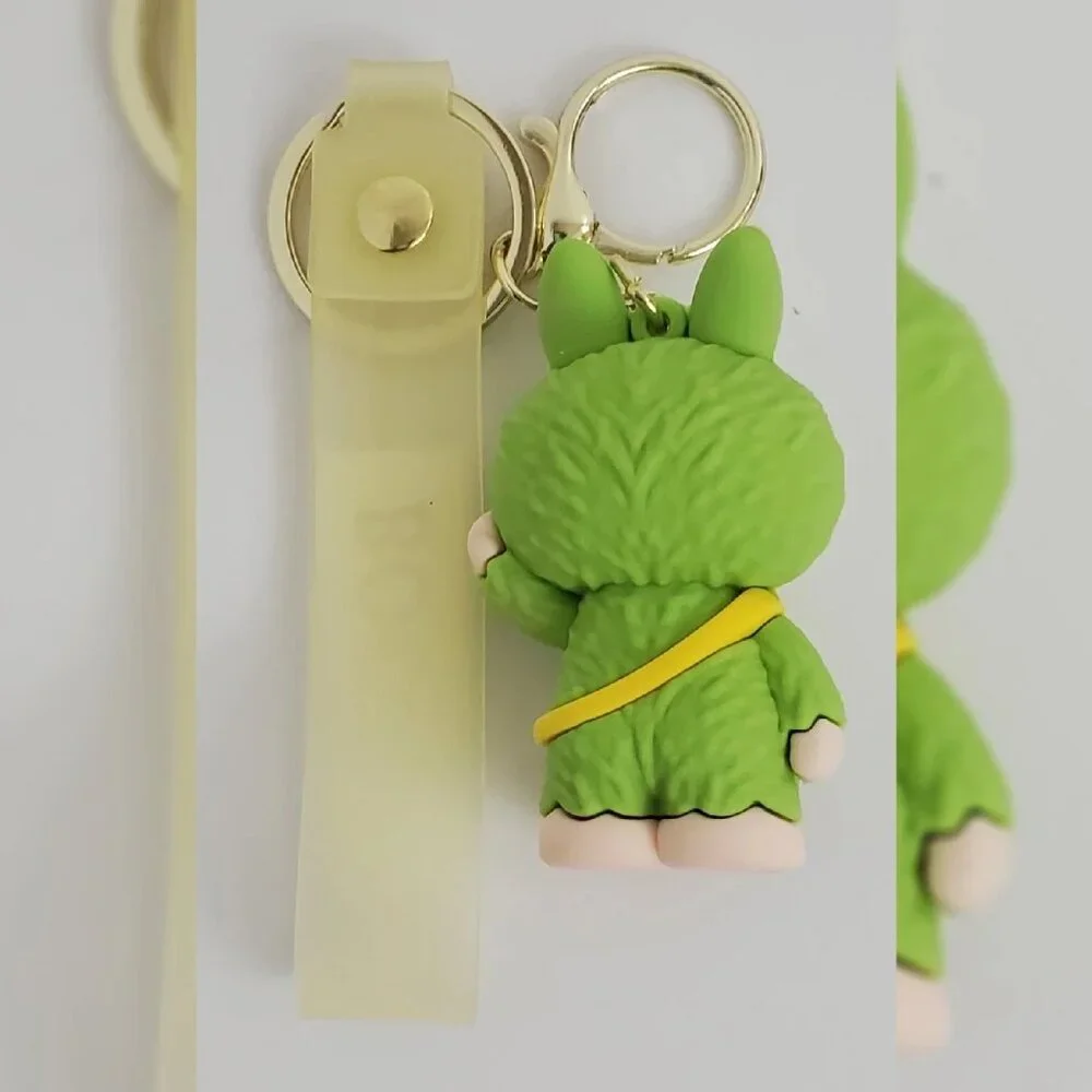 NWT LABUBU MONSTER KEY CHAIN MULTICOLOR BOOM LOGO